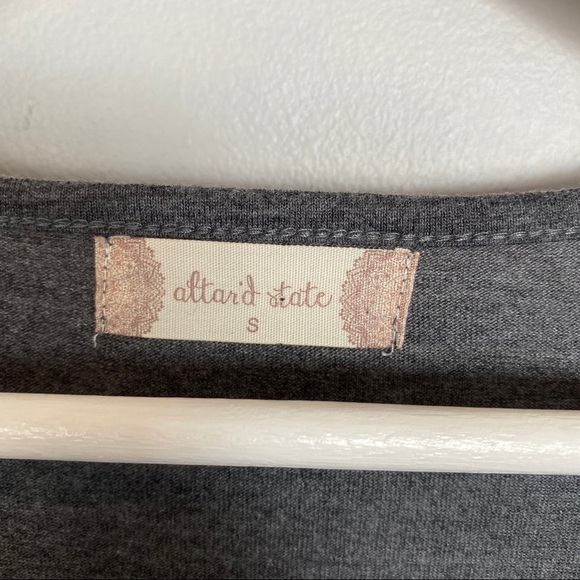 Altar'd State Long Sleeve Dress Gray Sz Small - Picture 7 of 11
